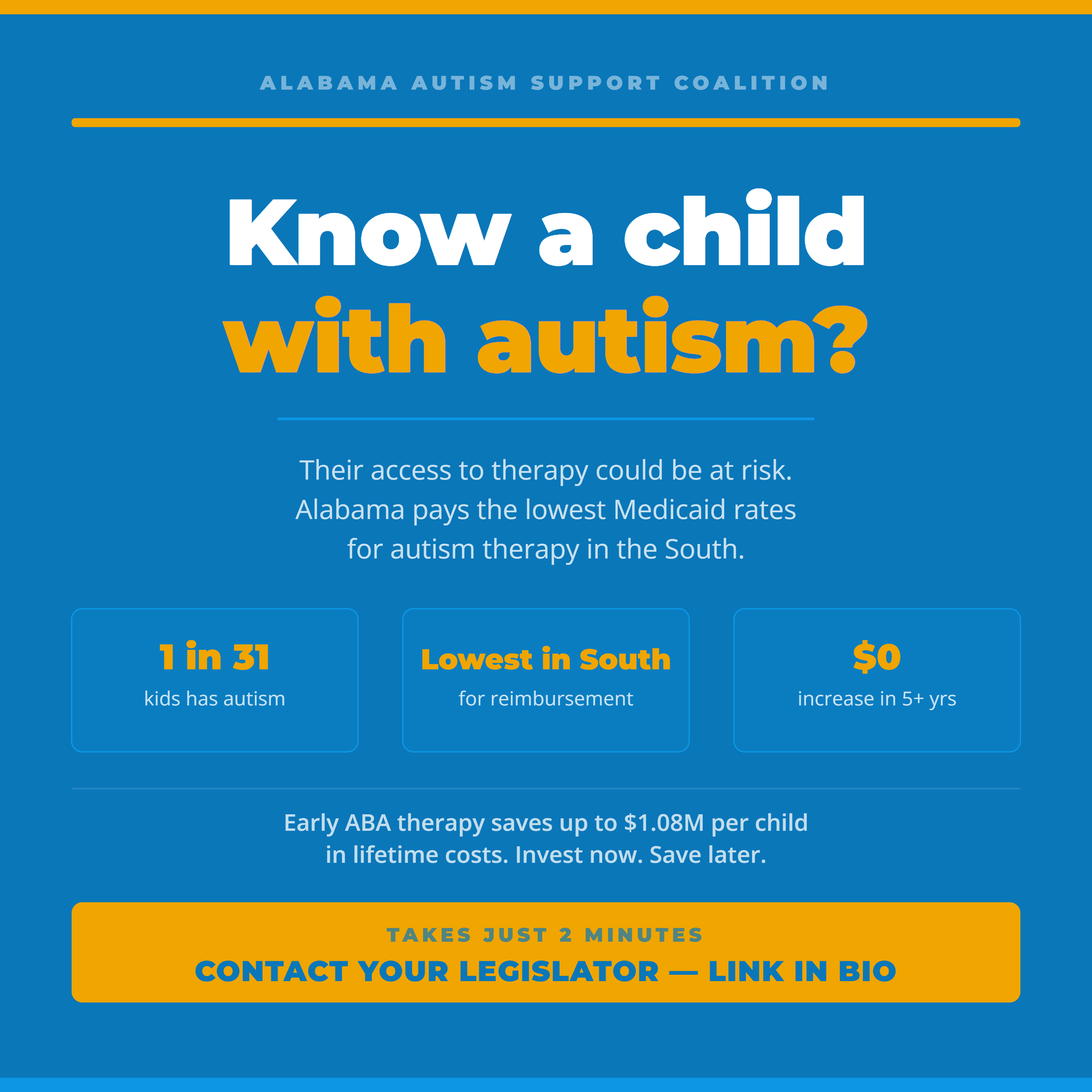 Community graphic square: Know a child with autism?
